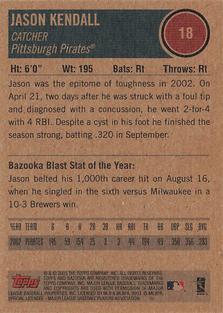 2003 Bazooka - Minis #18 Jason Kendall Back