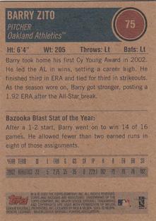 2003 Bazooka - Minis #75 Barry Zito Back