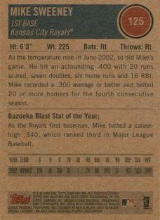 2003 Bazooka - Minis #125 Mike Sweeney Back