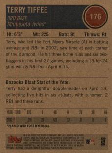 2003 Bazooka - Minis #176 Terry Tiffee Back