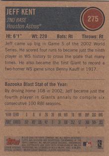 2003 Bazooka - Minis #275 Jeff Kent Back