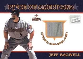 2003 Bazooka - Piece of Americana Relics #PA-JB Jeff Bagwell  Front