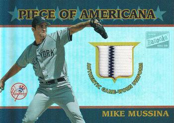 2003 Bazooka - Piece of Americana Relics Parallel 25 #PA-MM Mike Mussina Front