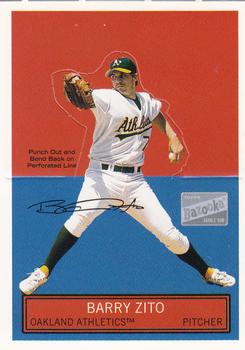 2003 Bazooka - Stand-Ups Red #4 Barry Zito Front
