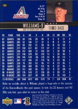 2000 Upper Deck #306 Matt Williams Back