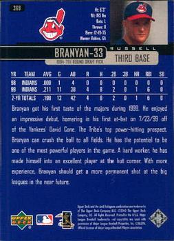 2000 Upper Deck #369 Russell Branyan Back