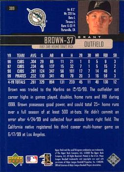 2000 Upper Deck #389 Brant Brown Back