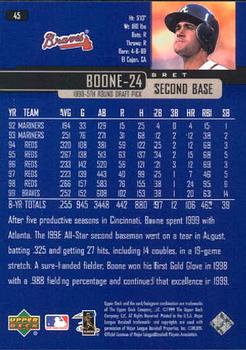 2000 Upper Deck #45 Bret Boone Back
