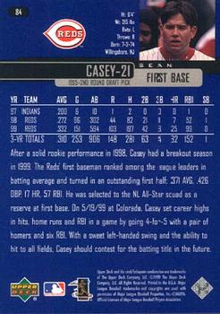2000 Upper Deck #84 Sean Casey Back