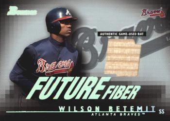 2003 Bowman - Future Fiber Bats #FF-WB Wilson Betemit Front