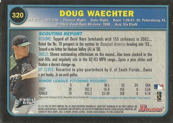2003 Bowman - Gold #320 Doug Waechter Back