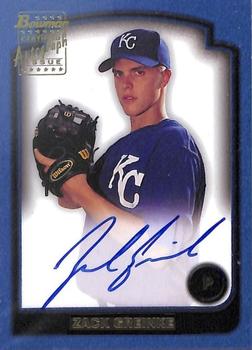 2003 Bowman - Signs of the Future #SOF-ZG Zack Greinke Front