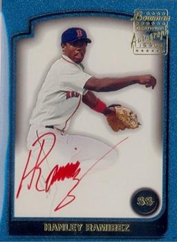 2003 Bowman - Signs of the Future Red Ink #HR Hanley Ramirez Front