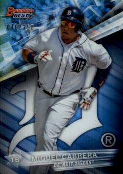 2016 Bowman's Best - Blue Refractor #56 Miguel Cabrera Front