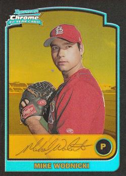 2003 Bowman Chrome - Gold Refractors #314 Mike Wodnicki Front