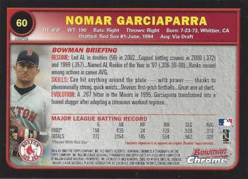 2003 Bowman Chrome - X-Fractors #60 Nomar Garciaparra Back