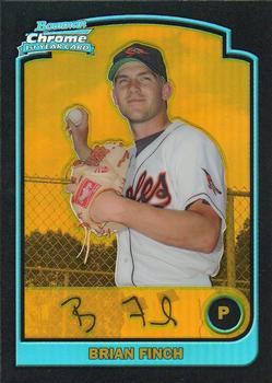 2003 Bowman Draft Picks & Prospects - Chrome Gold Refractors #BDP32 Brian Finch Front