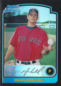 2003 Bowman Draft Picks & Prospects - Chrome Refractors #BDP46 Brian Marshall Front