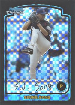 2003 Bowman Draft Picks & Prospects - Chrome X-Fractors #BDP159 Seung Song Front