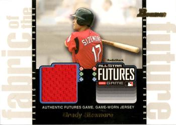 2003 Bowman Draft Picks & Prospects - Fabric of the Future Jersey Relics #FF-GS Grady Sizemore Front