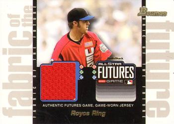 2003 Bowman Draft Picks & Prospects - Fabric of the Future Jersey Relics #FF-RRR Royce Ring Front