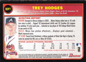 2003 Bowman Draft Picks & Prospects - Gold #BDP7 Trey Hodges Back