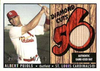 2003 Bowman Heritage - Diamond Cuts Red Relics #DC-AP Albert Pujols Front