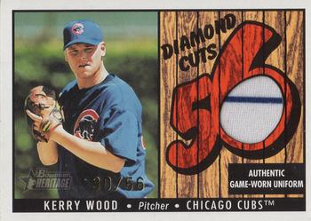 2003 Bowman Heritage - Diamond Cuts Red Relics #DC-KW Kerry Wood Front
