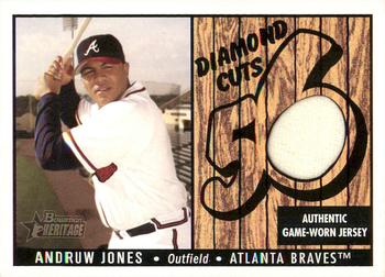 2003 Bowman Heritage - Diamond Cuts Relics #DC-AJ Andruw Jones Front