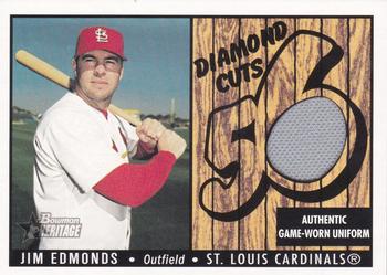 2003 Bowman Heritage - Diamond Cuts Relics #DC-JE Jim Edmonds Front