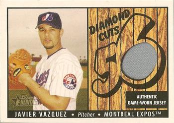 2003 Bowman Heritage - Diamond Cuts Relics #DC-JV Javier Vazquez Front