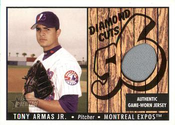 2003 Bowman Heritage - Diamond Cuts Relics #DC-TA Tony Armas Jr. Front