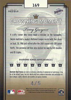 2003 Donruss Diamond Kings - Atlantic City National Convention #169 Tony Gwynn Back