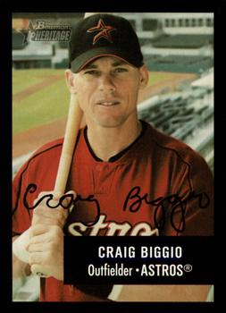 2003 Bowman Heritage - Facsimile Signature #22 Craig Biggio Front