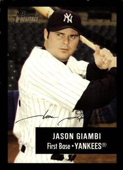 2003 Bowman Heritage - Facsimile Signature #25 Jason Giambi Front