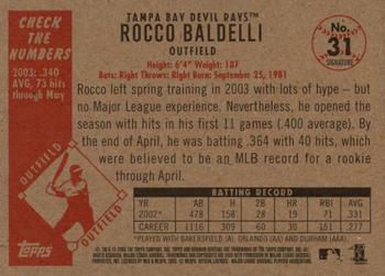 2003 Bowman Heritage - Facsimile Signature #31 Rocco Baldelli Back