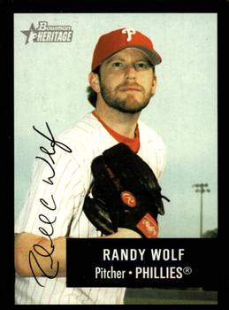 2003 Bowman Heritage - Facsimile Signature #51 Randy Wolf Front