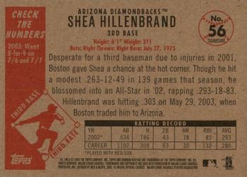 2003 Bowman Heritage - Facsimile Signature #56 Shea Hillenbrand Back