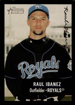 2003 Bowman Heritage - Facsimile Signature #63 Raul Ibanez Front