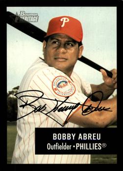 2003 Bowman Heritage - Facsimile Signature #80 Bobby Abreu Front