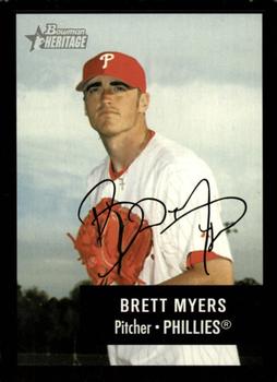 2003 Bowman Heritage - Facsimile Signature #85 Brett Myers Front