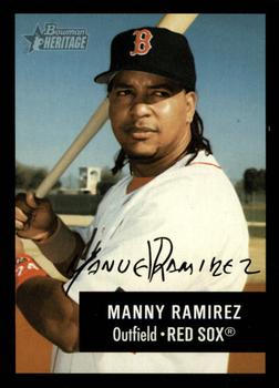 2003 Bowman Heritage - Facsimile Signature #122 Manny Ramirez Front