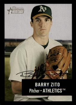 2003 Bowman Heritage - Facsimile Signature #135 Barry Zito Front