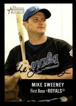2003 Bowman Heritage - Facsimile Signature #154 Mike Sweeney Front