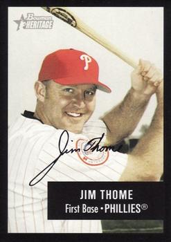 2003 Bowman Heritage - Facsimile Signature #155 Jim Thome Front