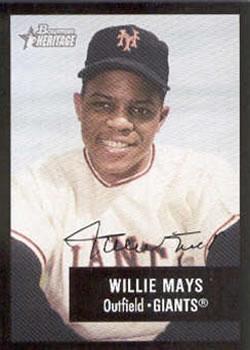 2003 Bowman Heritage - Facsimile Signature #171 Willie Mays Front