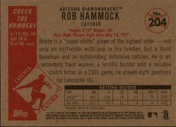 2003 Bowman Heritage - Rainbow #204 Robby Hammock Back