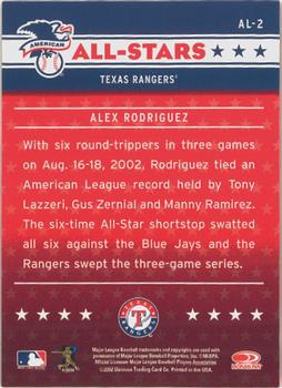 2003 Donruss - All-Stars #AL-2 Alex Rodriguez Back