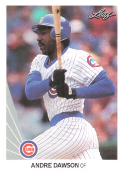 1990 Leaf #177 Andre Dawson Front