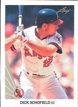 1990 Leaf #419 Dick Schofield Front